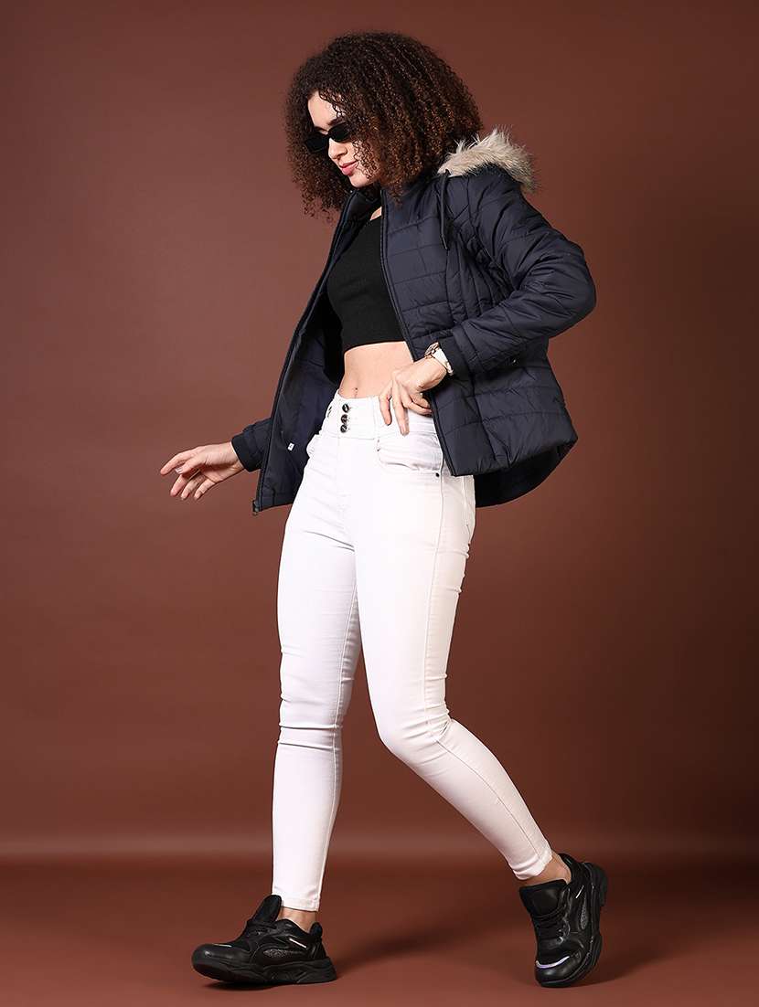 Women Long Sleeves Solid Puffer Jacket - 21672270 -  Standard Image - 4