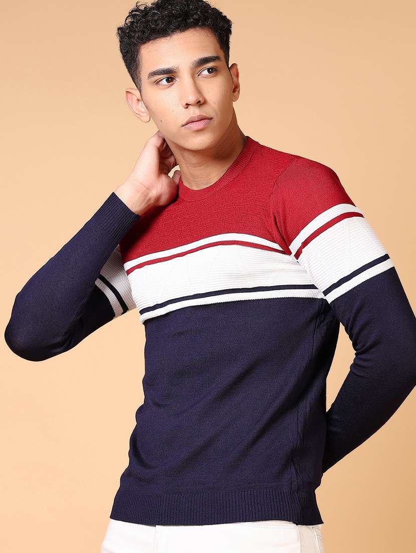 men acylic long sleeve pullover - 21672313 -  Standard Image - 1