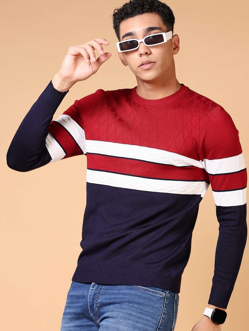 men acylic long sleeve pullover - 21672314 -  Standard Image - 1