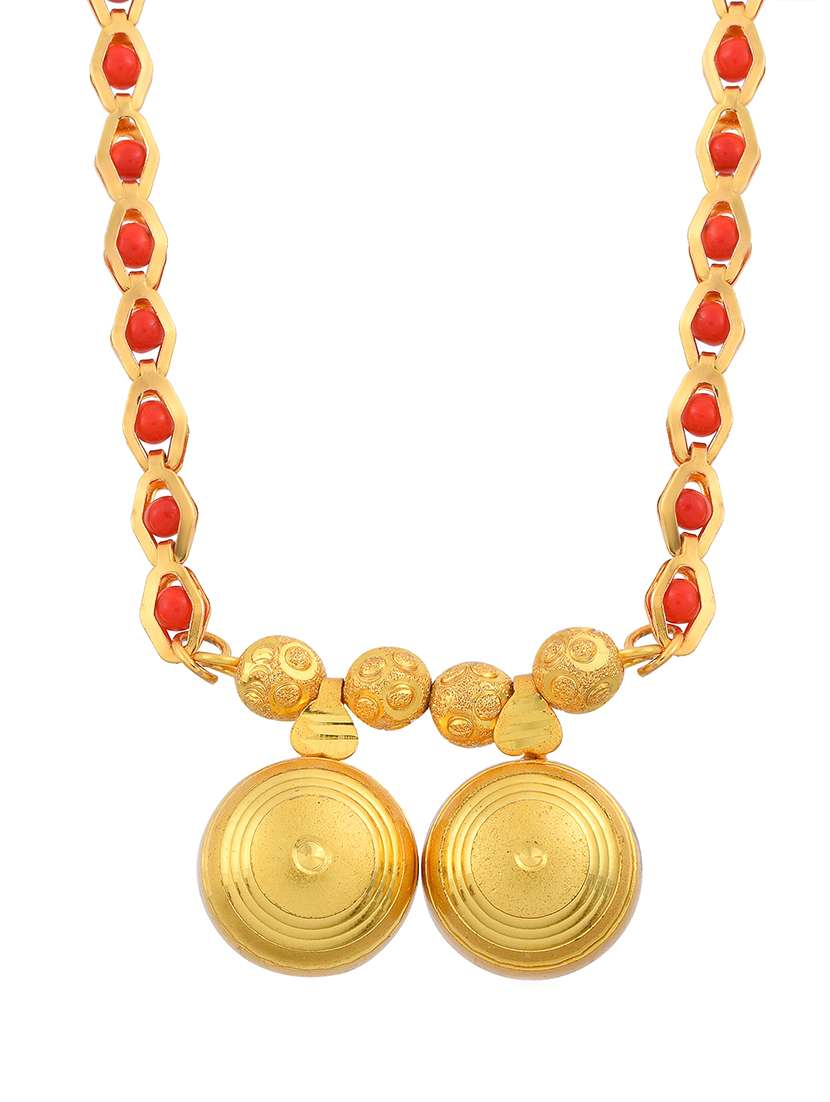 gold plated traditional mangalsutra for women - 21672780 -  Standard Image - 1