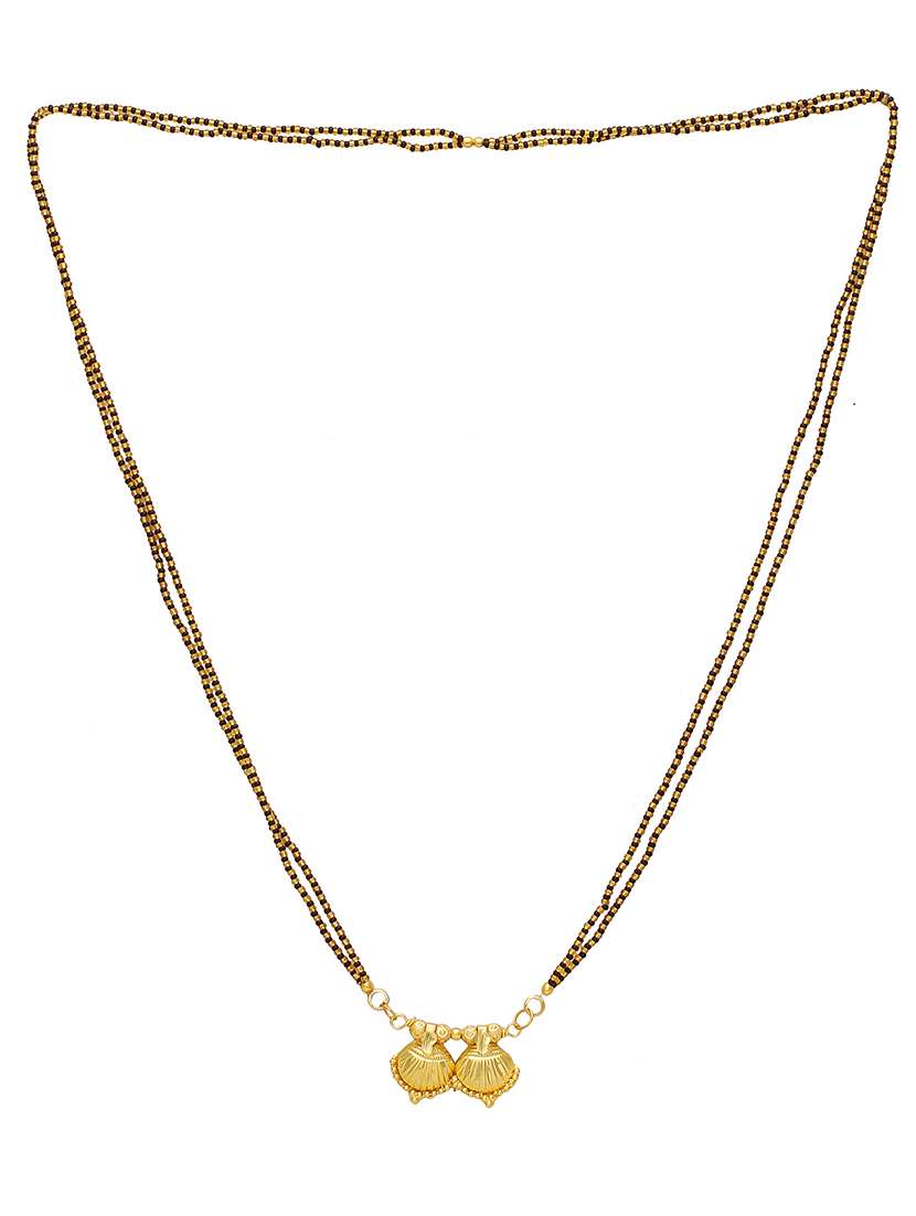 gold plated traditional mangalsutra for women - 21672781 -  Standard Image - 1