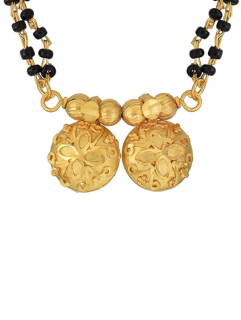 gold plated traditional mangalsutra for women - 21672786 -  Standard Image - 1