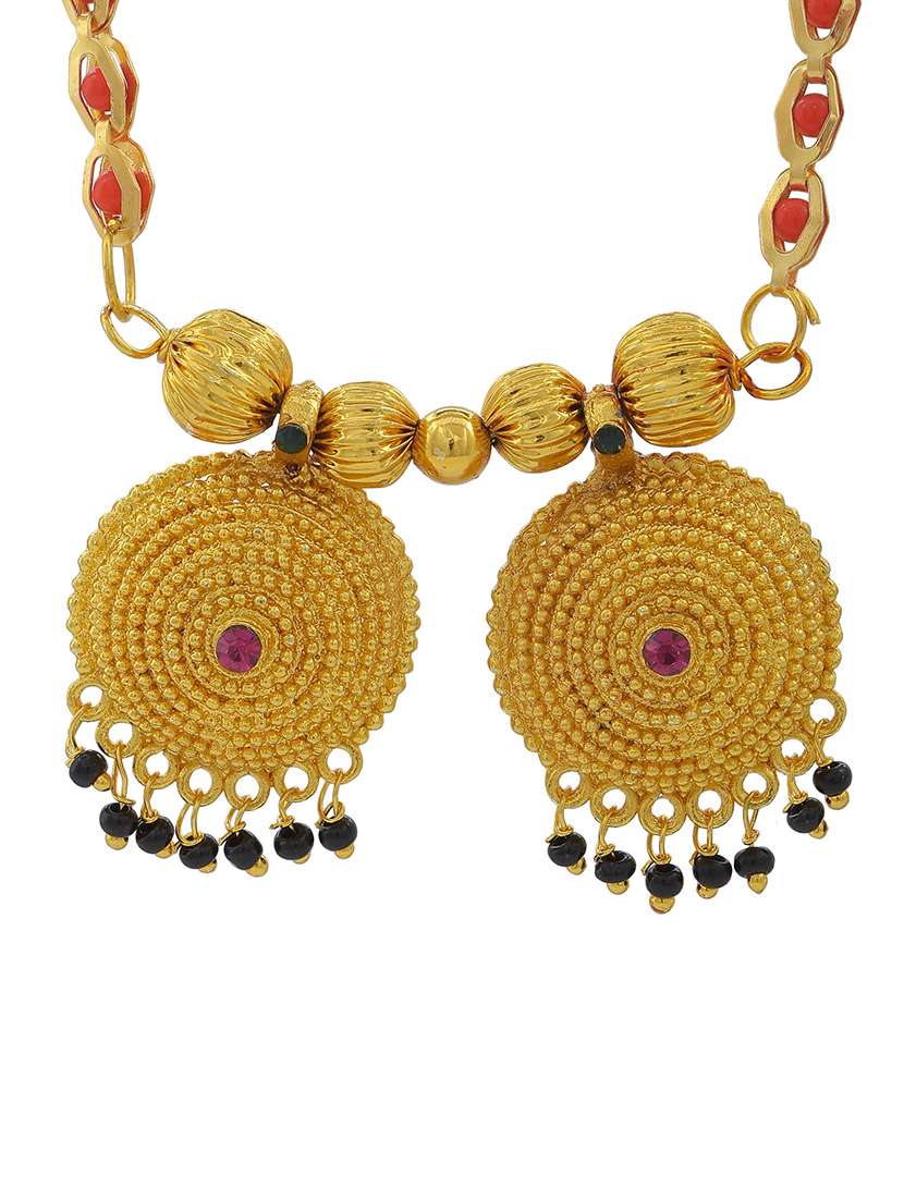 gold plated traditional mangalsutra for women - 21672787 -  Standard Image - 1