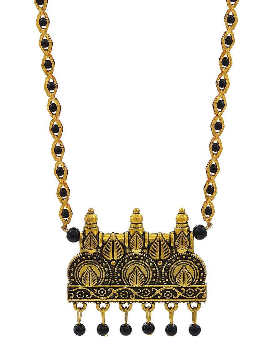 gold plated traditional mangalsutra for women - 21672789 -  Standard Image - 1