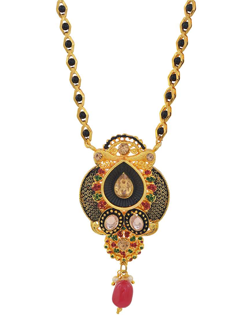 gold plated traditional mangalsutra for women - 21672791 -  Standard Image - 1