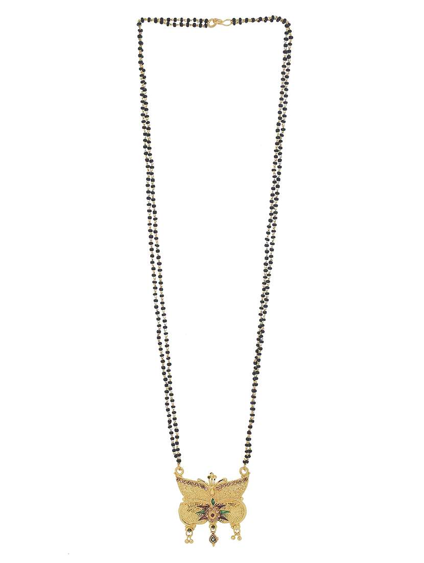 gold plated traditional mangalsutra for women - 21672799 -  Standard Image - 1