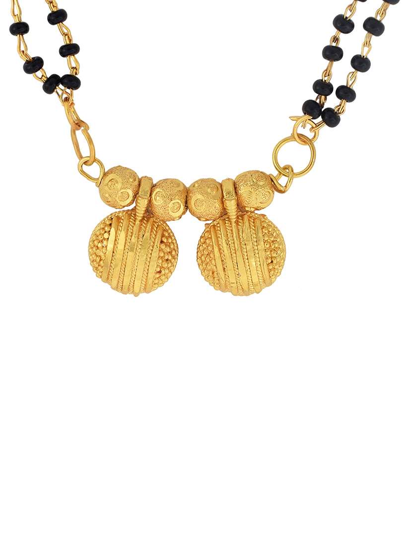 gold plated traditional mangalsutra for women - 21672801 -  Standard Image - 1