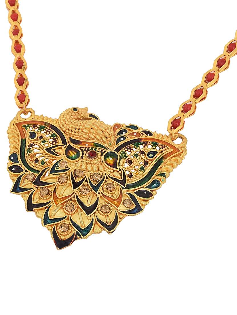 gold plated traditional mangalsutra for women - 21672802 -  Standard Image - 1