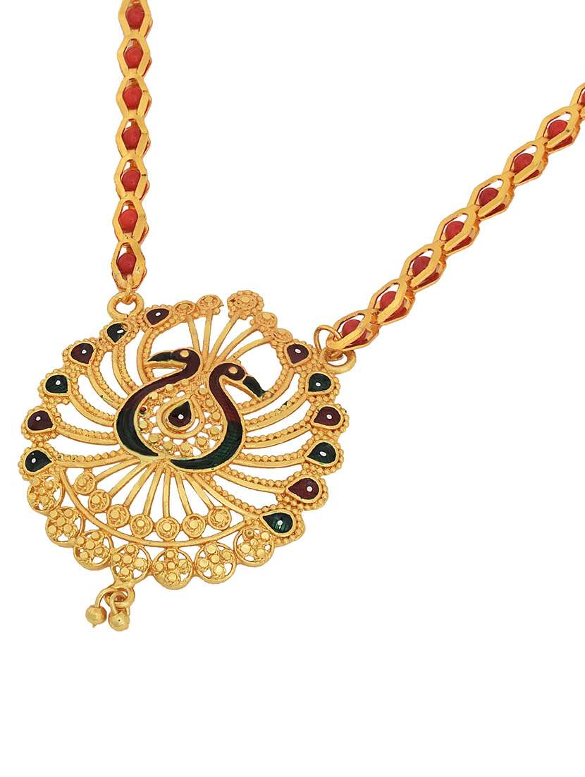 gold plated traditional mangalsutra for women - 21672803 -  Standard Image - 1