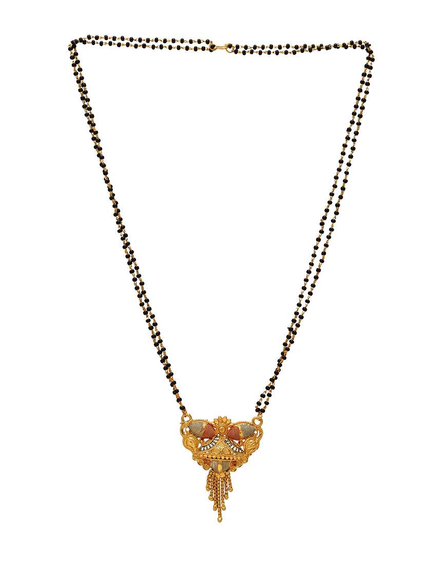 gold plated traditional mangalsutra for women - 21672805 -  Standard Image - 1