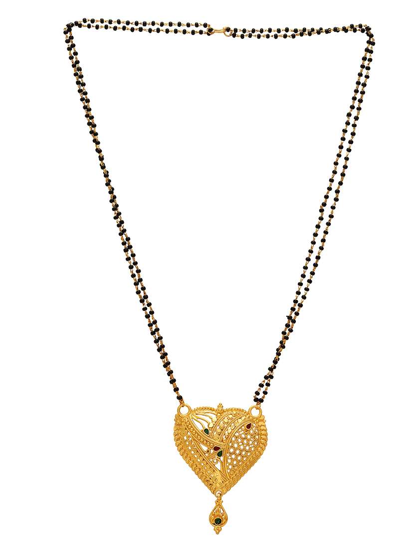 gold plated traditional mangalsutra for women - 21672807 -  Standard Image - 1