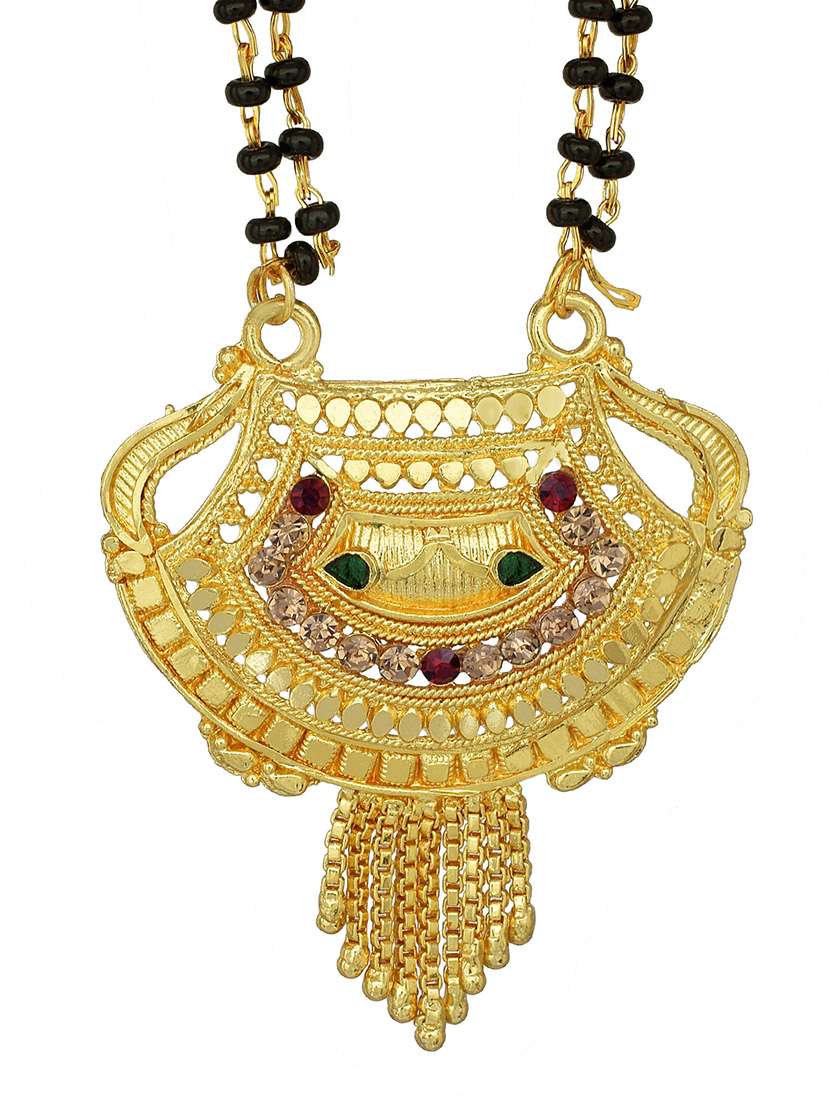 gold plated traditional mangalsutra for women - 21672814 -  Standard Image - 1