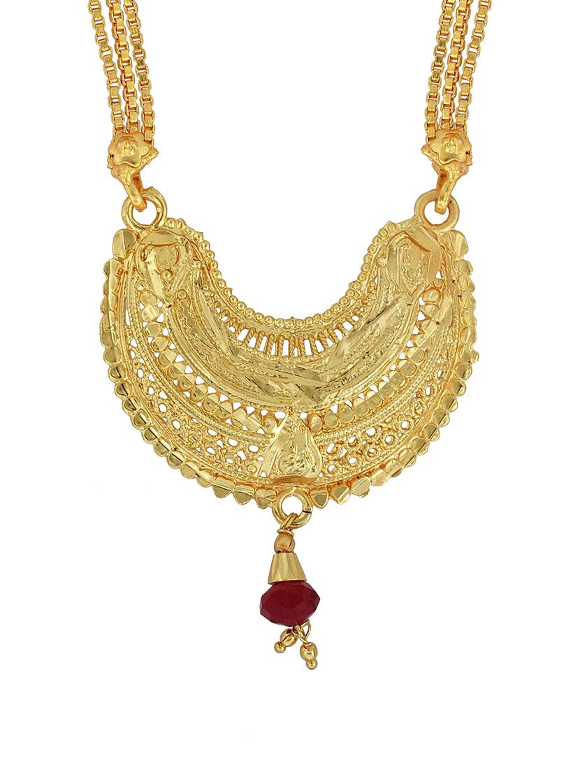 gold plated traditional mangalsutra for women - 21672835 -  Standard Image - 1