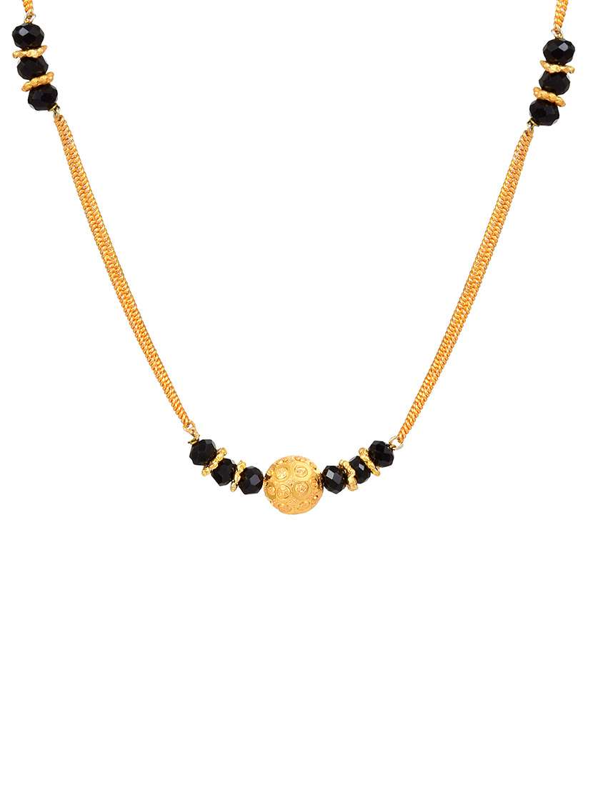 gold plated traditional mangalsutra for women - 21672837 -  Standard Image - 1