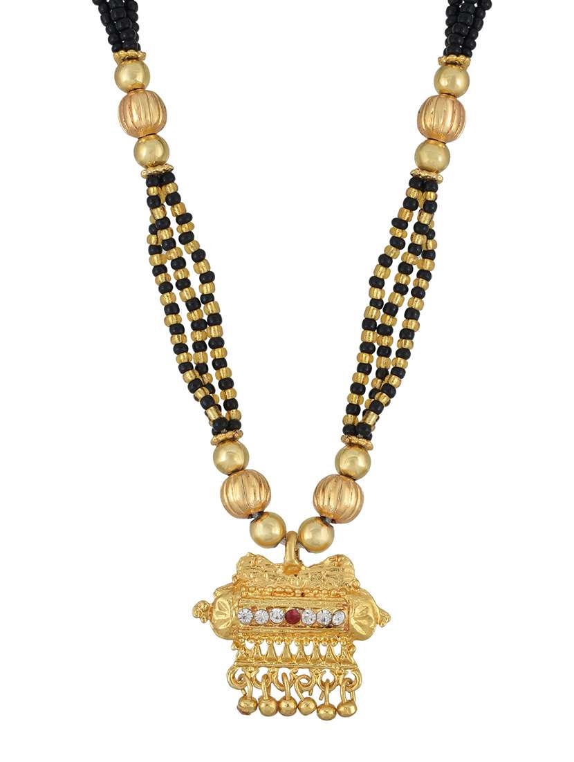 gold plated traditional mangalsutra for women - 21672852 -  Standard Image - 1
