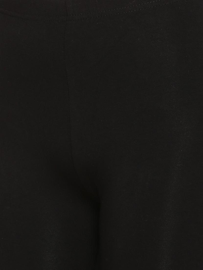 women solid calf length legging - 21672926 - Standard Image - 4