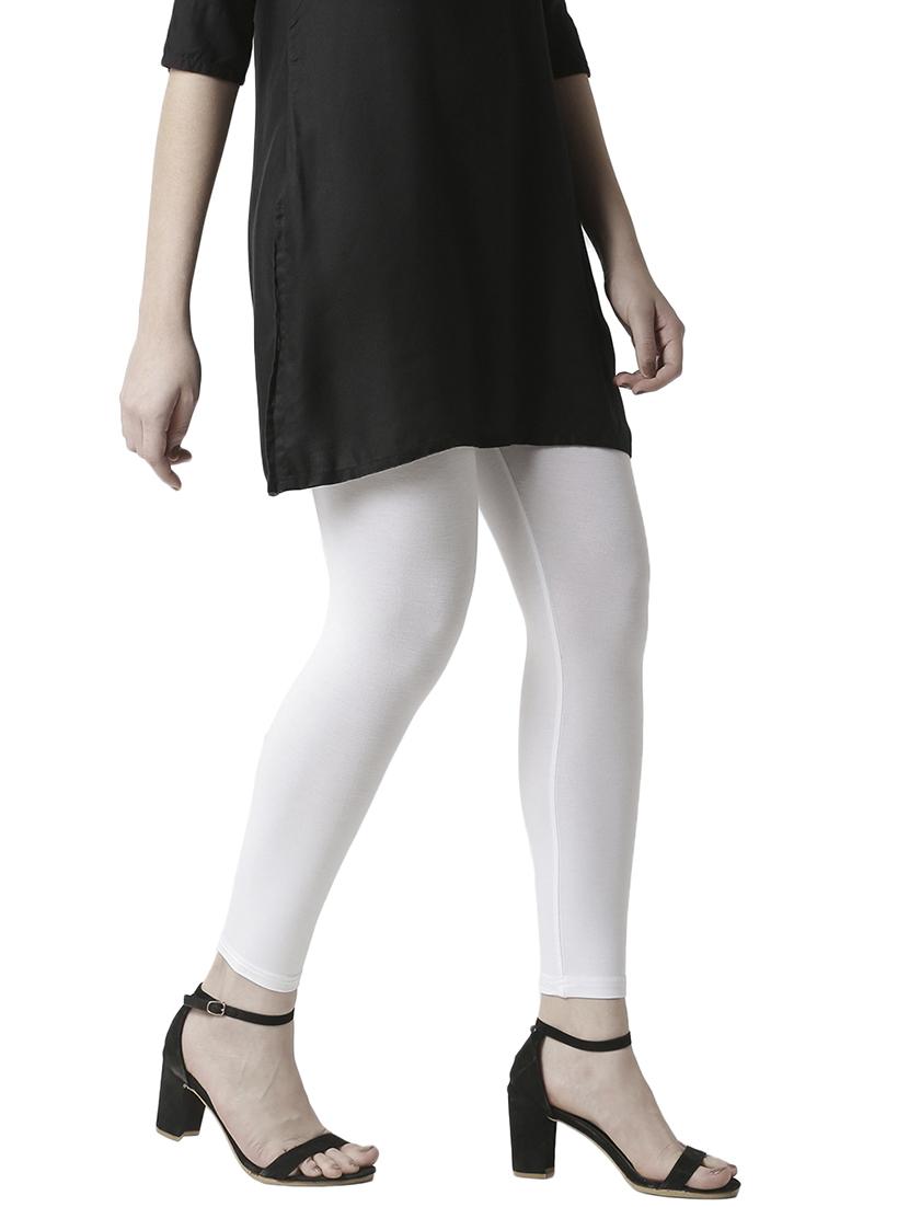 women solid ankle length legging - 21672927 - Standard Image - 1