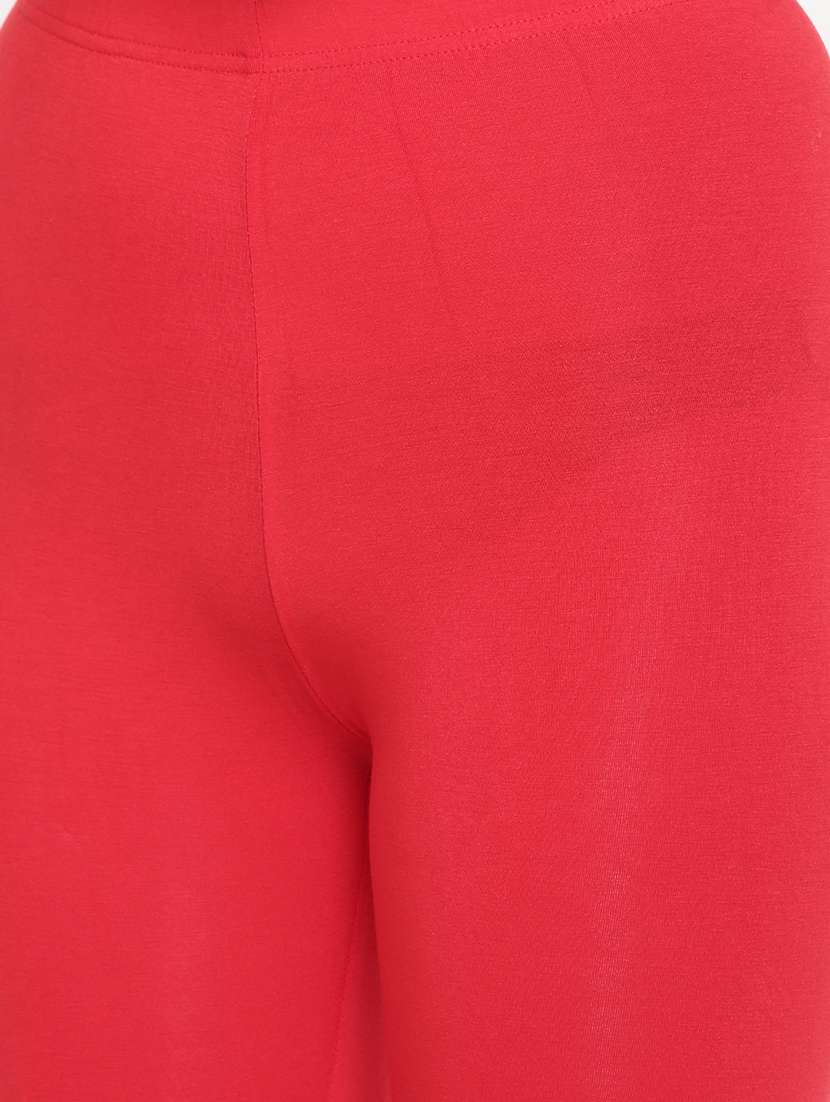 women solid calf length legging - 21672928 - Standard Image - 4