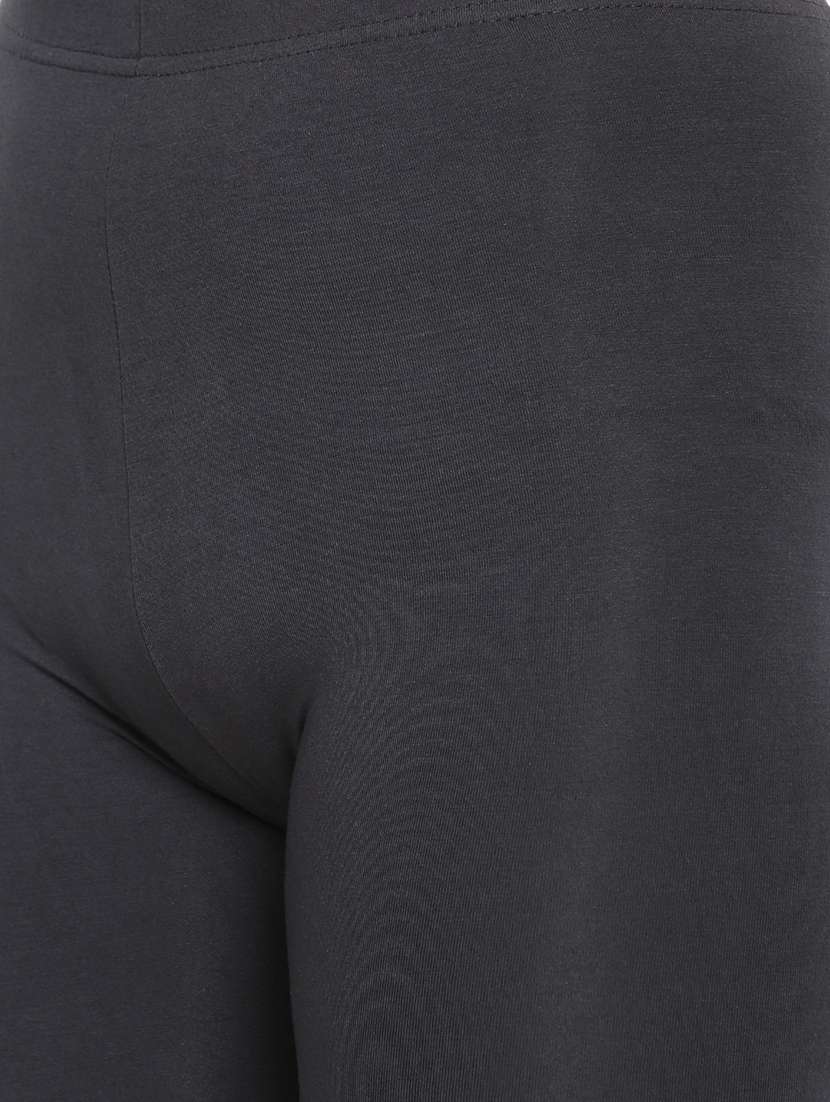 women solid calf length legging - 21672933 -  Standard Image - 4