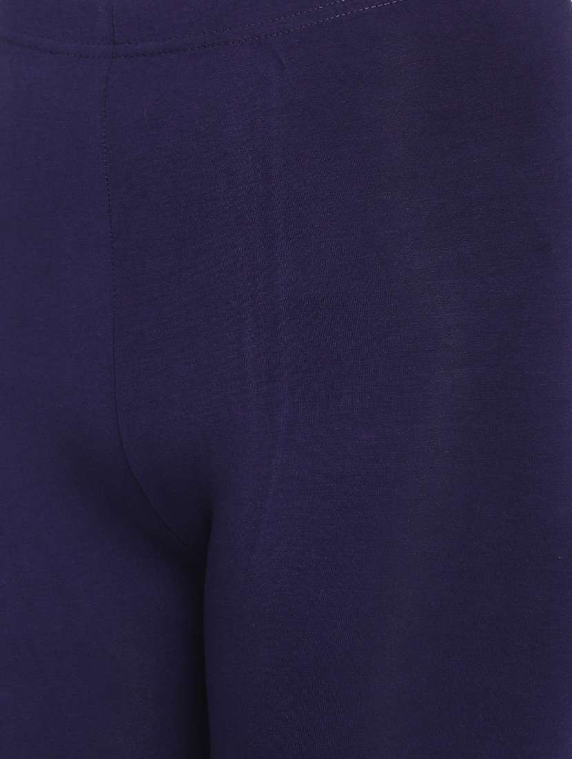 women solid calf length legging - 21672934 -  Standard Image - 4