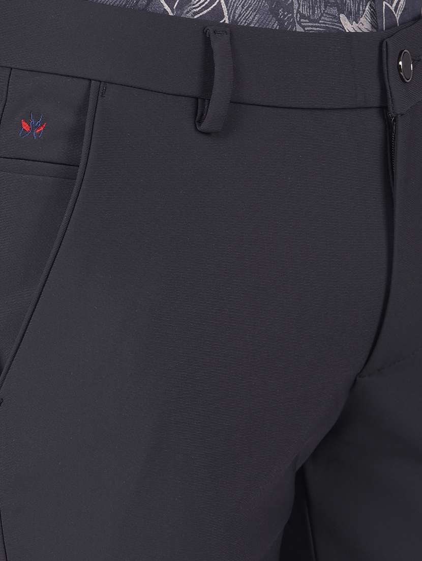 men solid mid rise chinos trouser - 21673007 -  Standard Image - 6