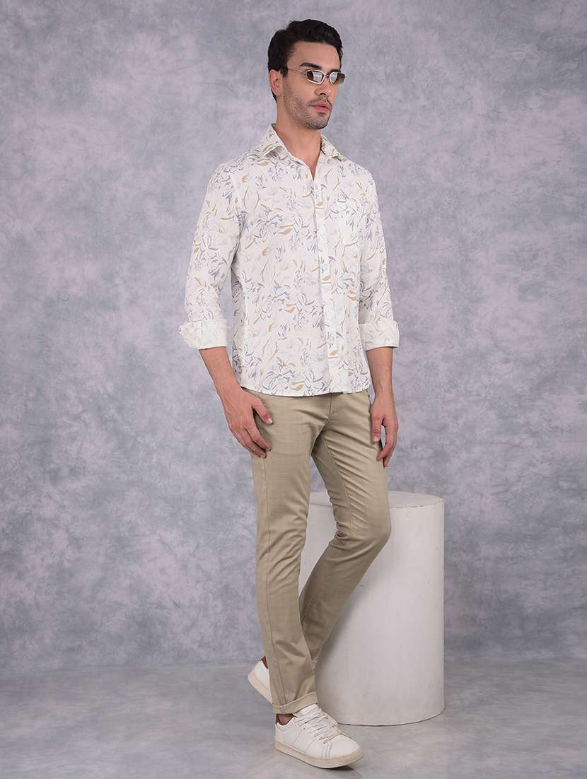 men checkered mid rise chinos trouser - 21673011 -  Standard Image - 4