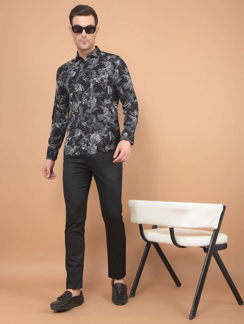 men solid mid rise chinos  - 21673031 -  Standard Image - 4