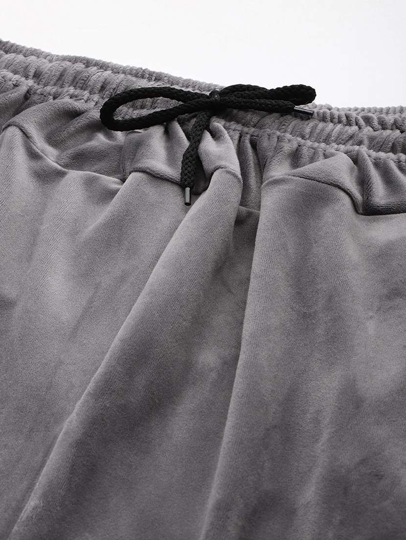 women solid high rise regular track pant - 21673041 -  Standard Image - 4