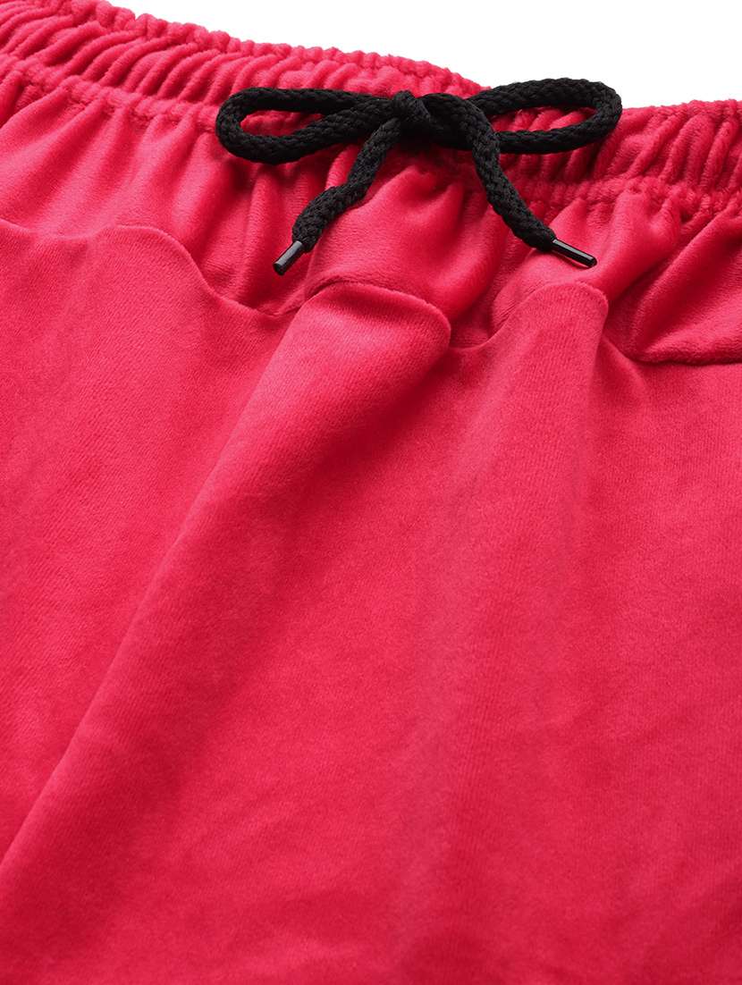 women solid high rise regular track pant - 21673042 -  Standard Image - 4