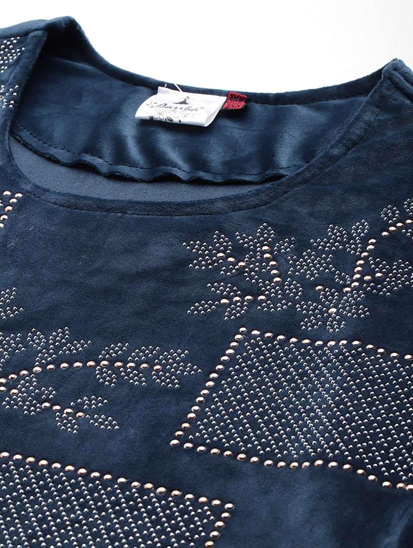 women plus size round neck kurta pant set with dupatta - 21673057 -  Standard Image - 4