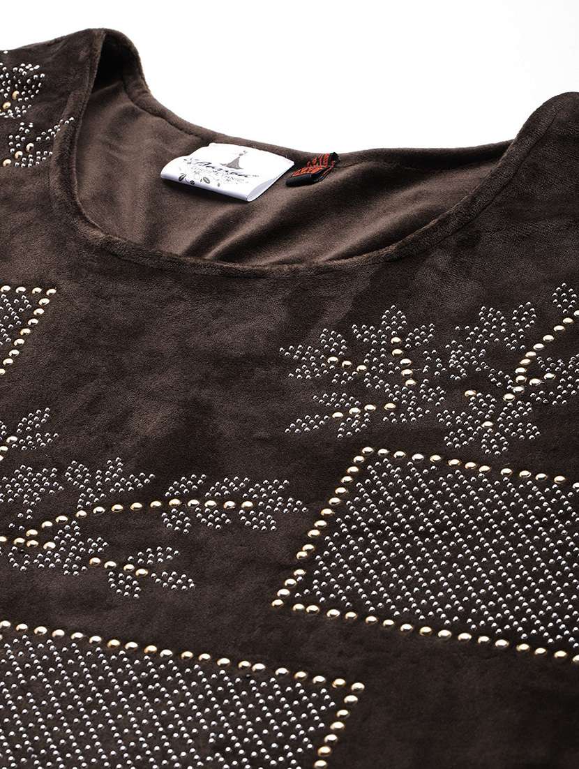 women plus size round neck kurta pant set with dupatta - 21673058 -  Standard Image - 4