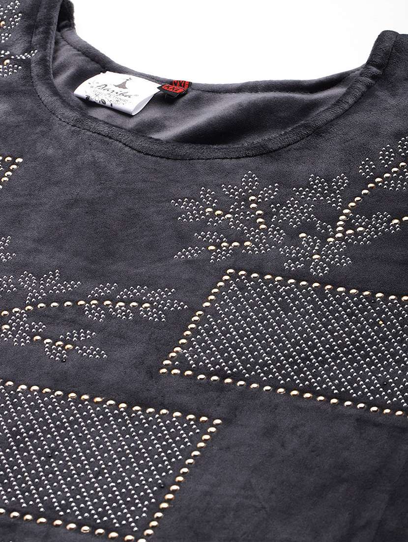 women plus size round neck kurta pant set with dupatta - 21673059 -  Standard Image - 4