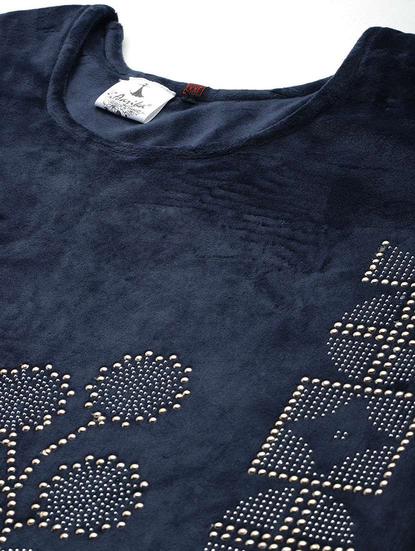 women plus size round neck kurta pant set with dupatta - 21673062 -  Standard Image - 4