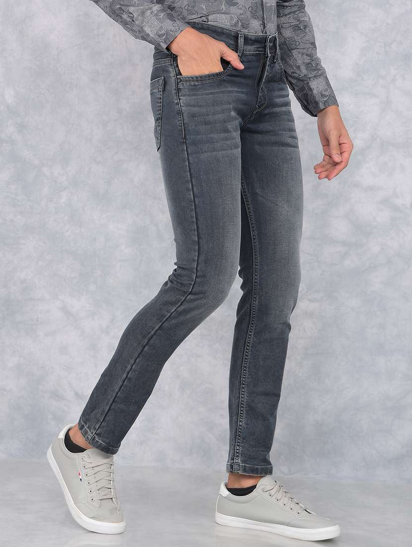 men washed mid rise jeans - 21673116 -  Standard Image - 1