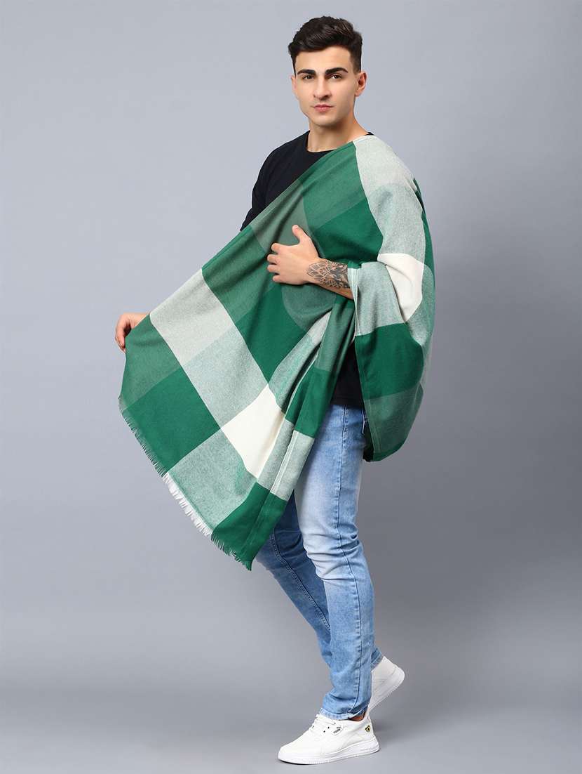 green wool shawl - 21673227 -  Standard Image - 1