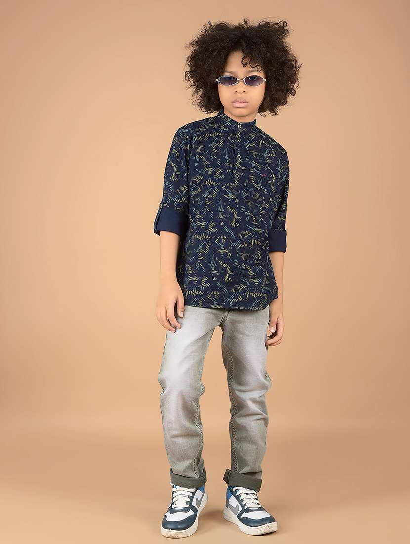 boys solid mid rise jeans - 21673301 -  Standard Image - 4