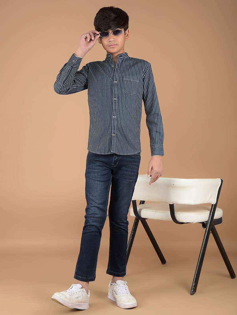 boys solid mid rise jeans - 21673310 -  Standard Image - 4