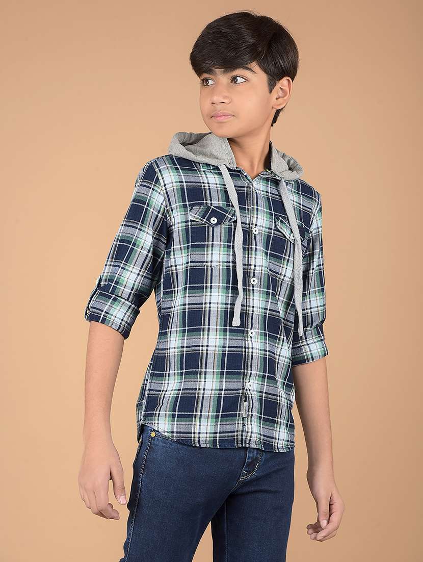 boys long sleeve checkered shirt