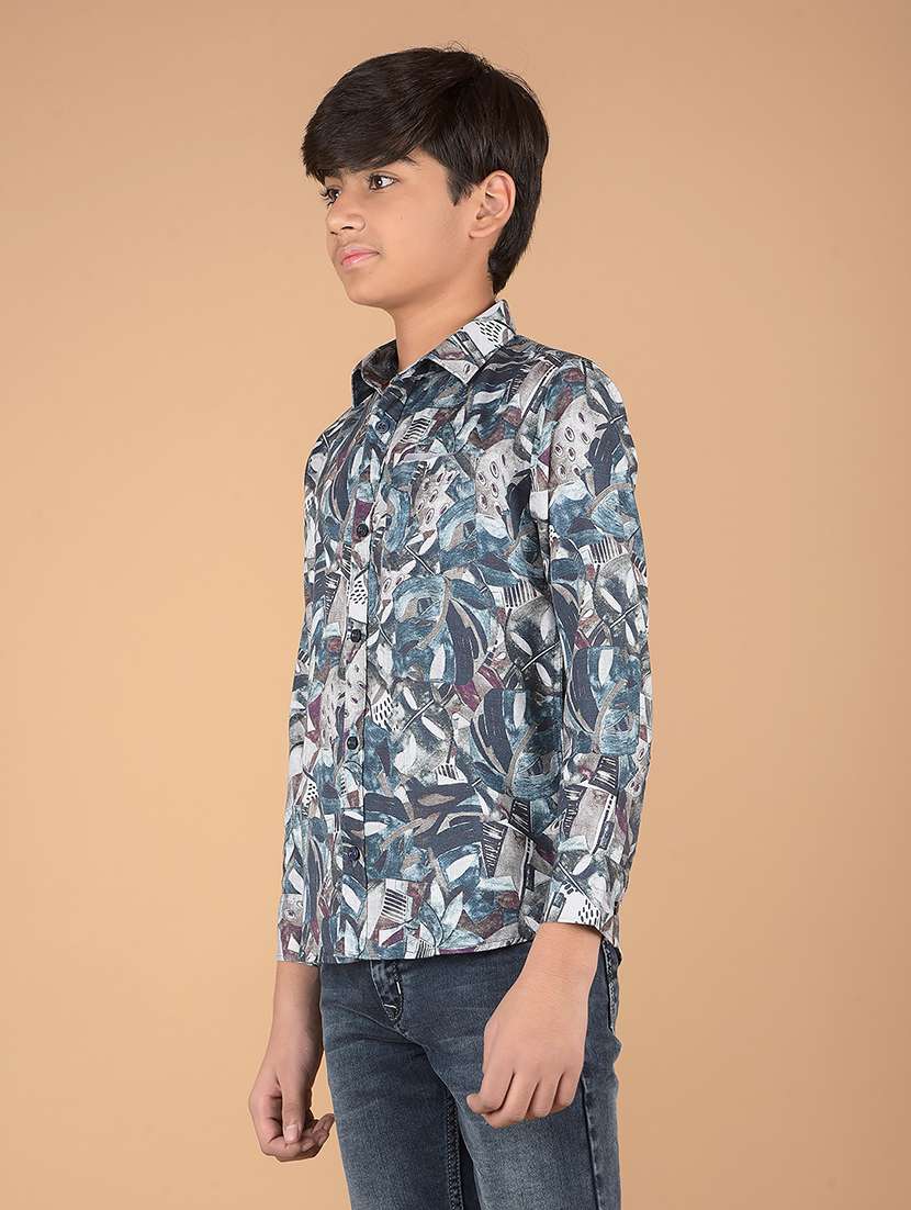 boys long sleeve printed shirt - 21673361 -  Standard Image - 1