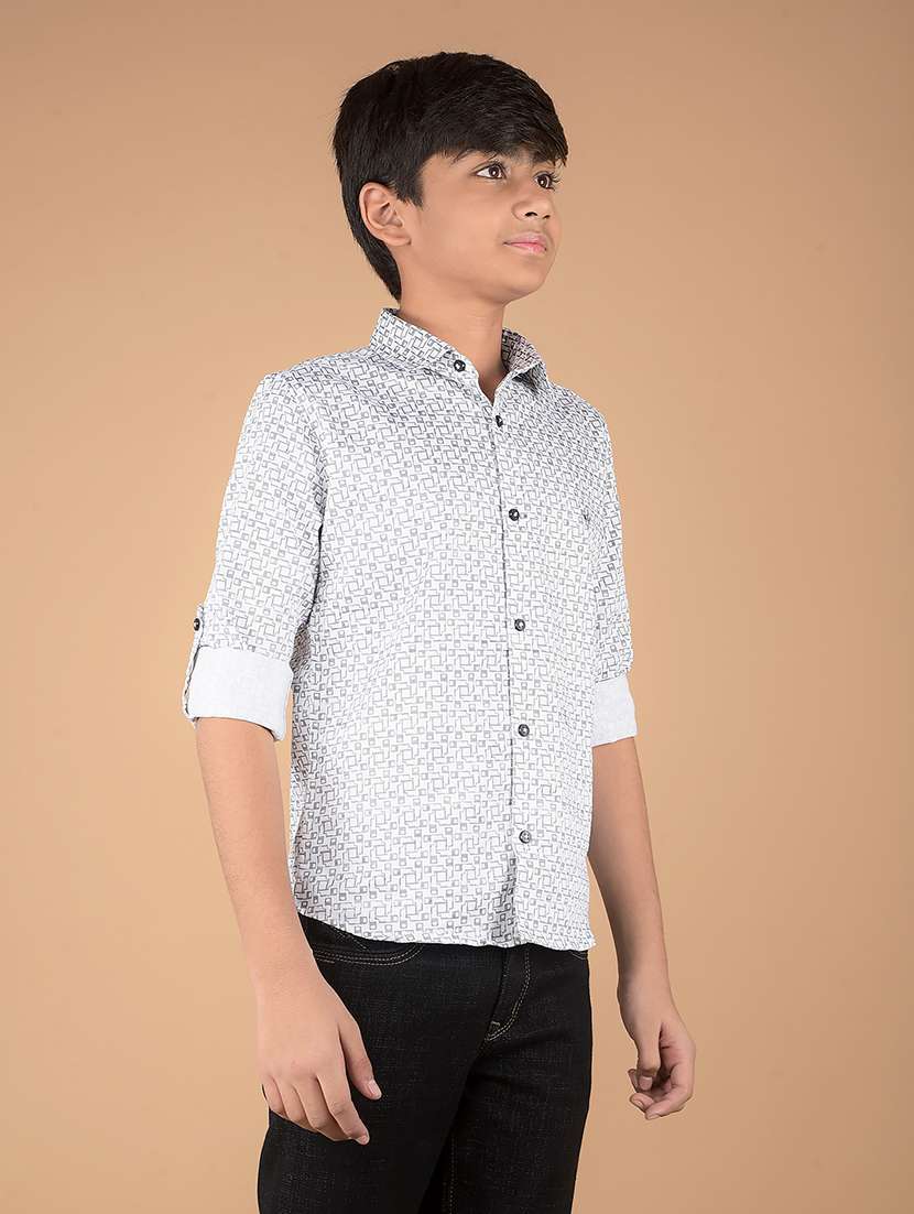 boys long sleeve printed shirt - 21673374 -  Standard Image - 1