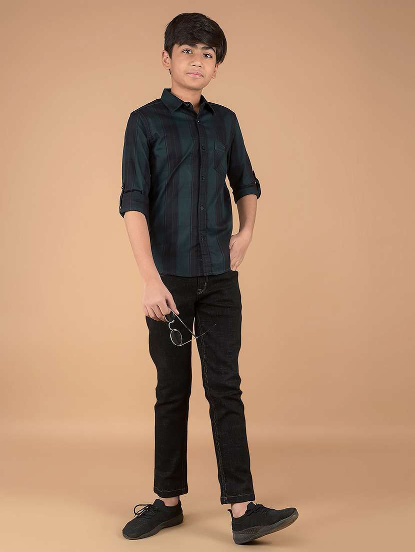 boys long sleeve checkered shirt - 21673378 -  Standard Image - 4