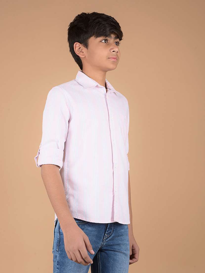 boys long sleeve striped shirt - 21673379 -  Standard Image - 1