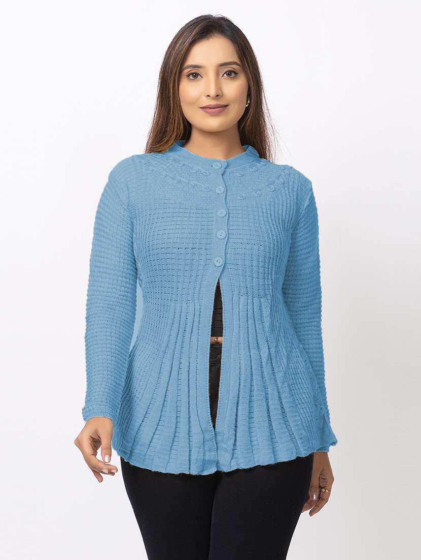 women self designed long sleeves cardigan - 21673404 -  Zoom Image - 0