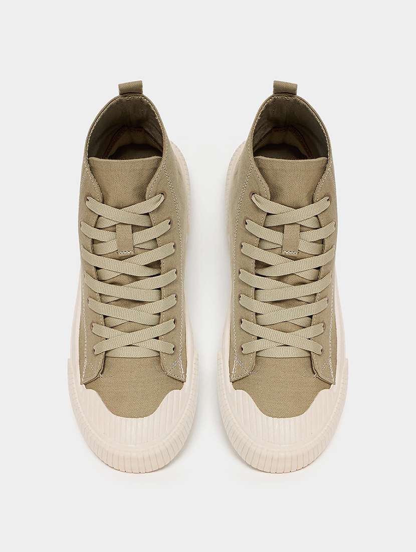 men beige lace up sneaker  - 21673705 -  Standard Image - 4