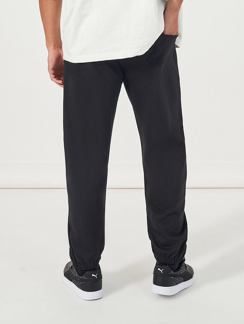 men solid mid rise cotton jogger - 21673709 - Standard Image - 1