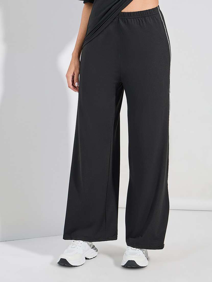 women solid active wear co-ord set - 21673740 -  Standard Image - 4