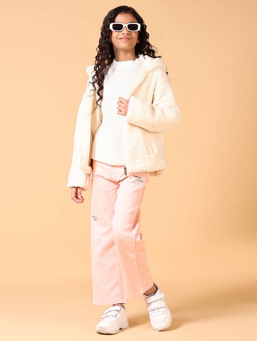 girls solid long sleeve sweatshirts - 21673961 -  Standard Image - 4