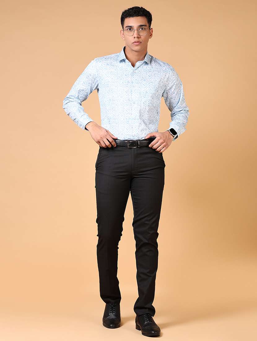 men printed long sleeve formal shirt - 21673977 -  Standard Image - 4