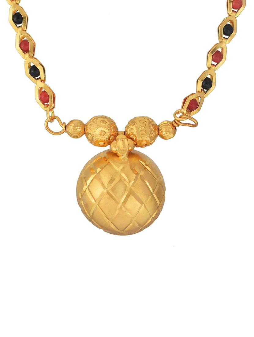gold plated traditional mangalsutra for women - 21674016 -  Standard Image - 1