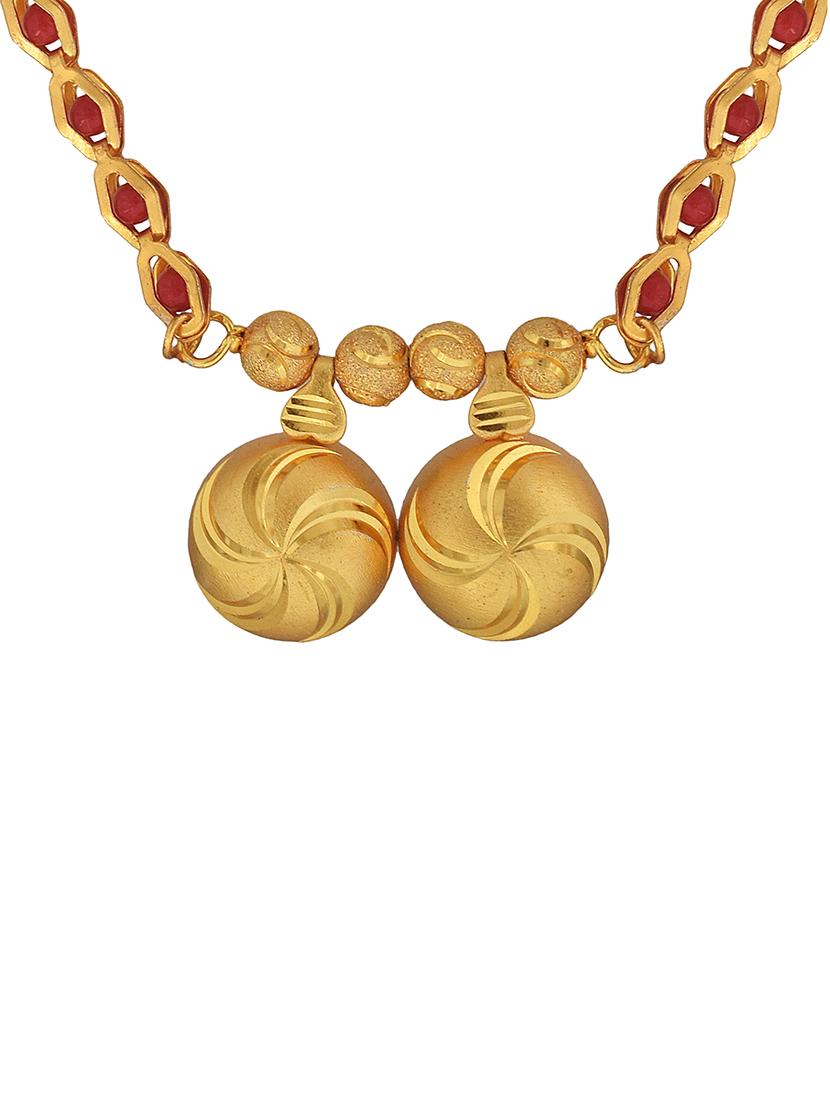 gold plated traditional mangalsutra for women - 21674018 - Standard Image - 1